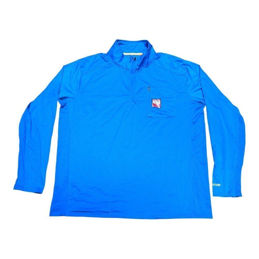 Lincoln Outfitters Blue Long Sleeve XL Cooling Tech Work Shirt Working Man NEW